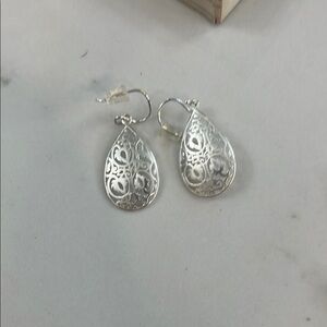Elegant Silver Teardrop Earrings
